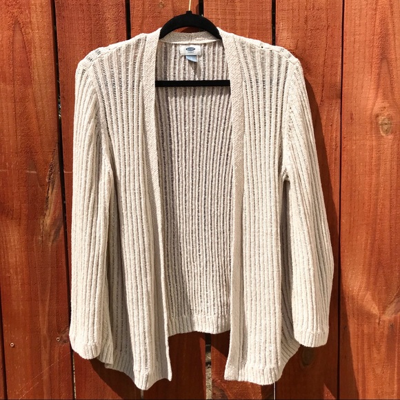 old navy cream cardigan
